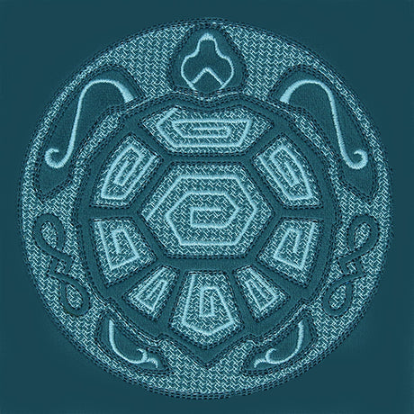 Sea Turtle Mandala (Embossed)