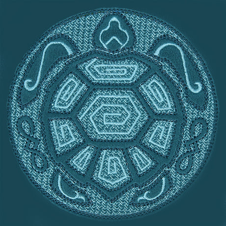 Sea Turtle Mandala (Embossed)