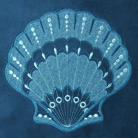 Ocean Breeze Fan Shell (Embossed)