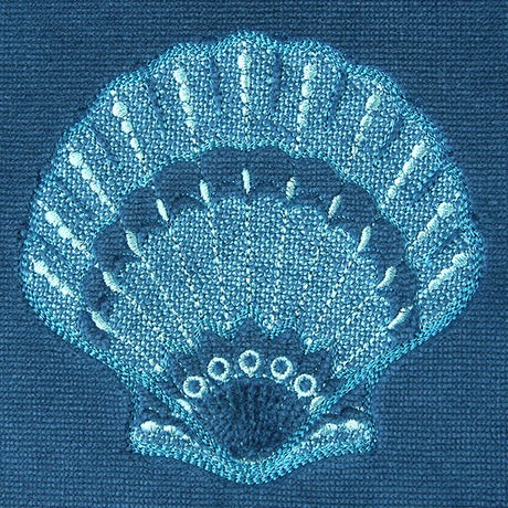 Ocean Breeze Fan Shell (Embossed)