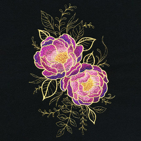 Gilded Peony Spray