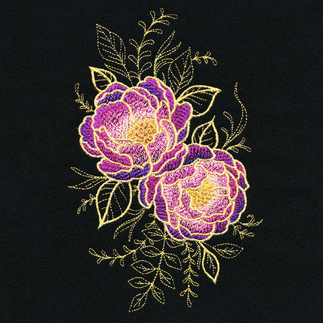 Gilded Peony Spray