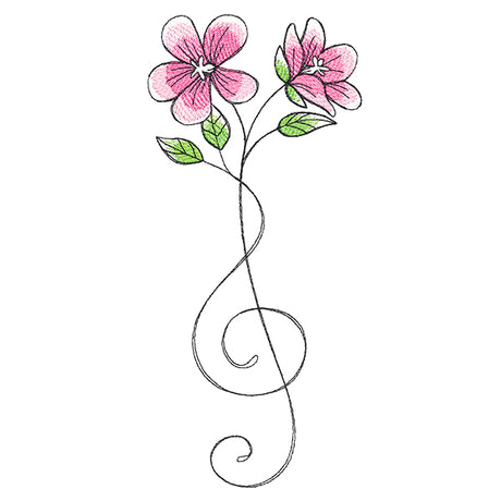Blooming Treble Clef
