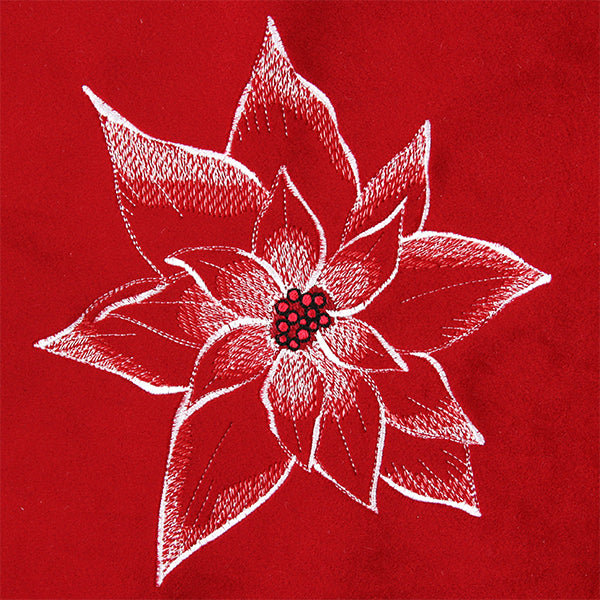 Peaceful Petals Poinsettia (Embossed)