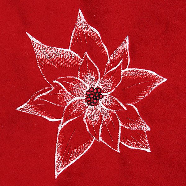 Peaceful Petals Poinsettia (Embossed)