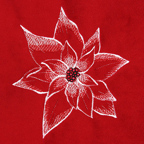 Peaceful Petals Poinsettia (Embossed)