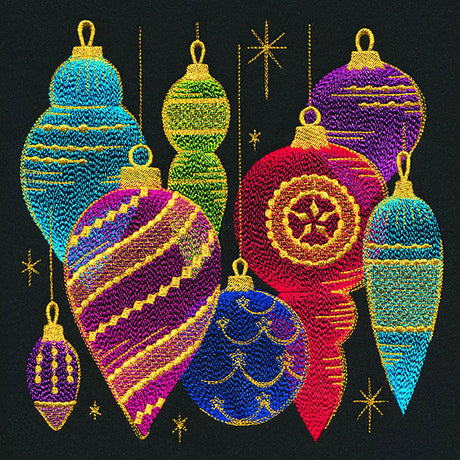 Glistening Christmas Ornaments