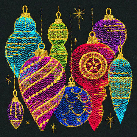 Glistening Christmas Ornaments