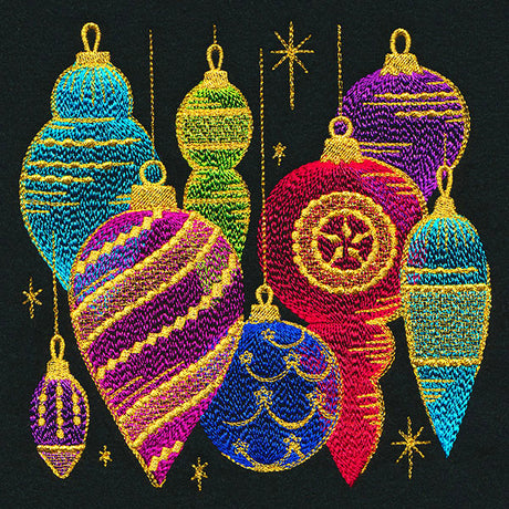 Glistening Christmas Ornaments