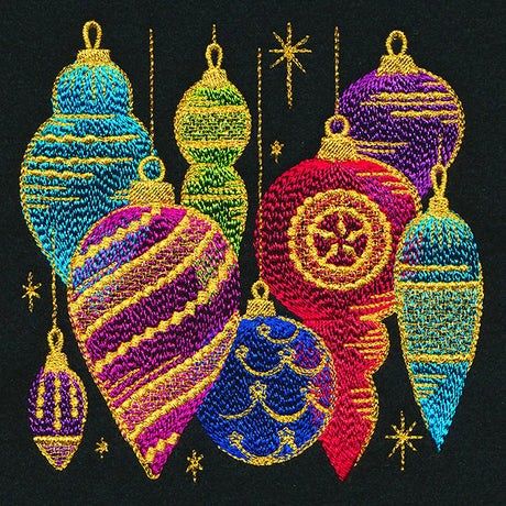 Glistening Christmas Ornaments