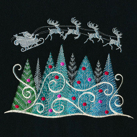 Festive Christmas Forest