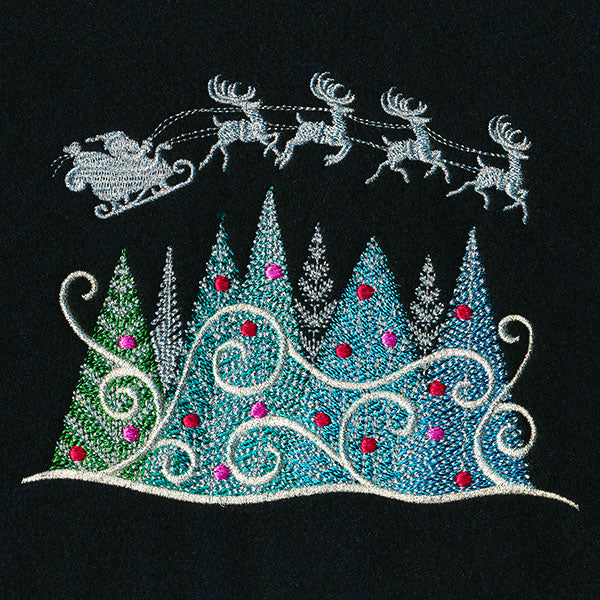 Festive Christmas Forest