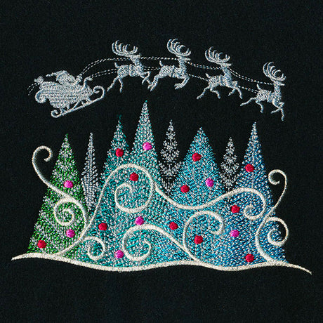 Festive Christmas Forest
