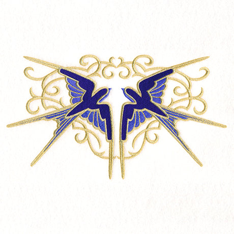 Elegant Baroque Swallows