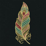 Dazzling Filigree Feather