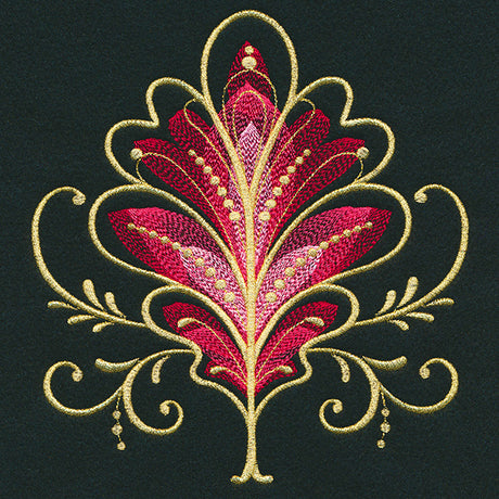 Gilded Mirage Oak Leaf