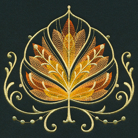 Gilded Mirage Aspen Leaf