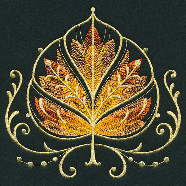 Gilded Mirage Aspen Leaf