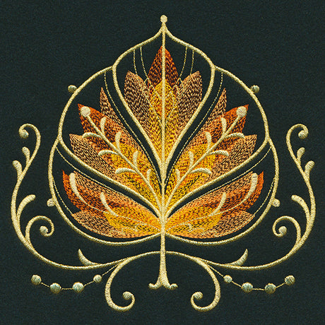 Gilded Mirage Aspen Leaf