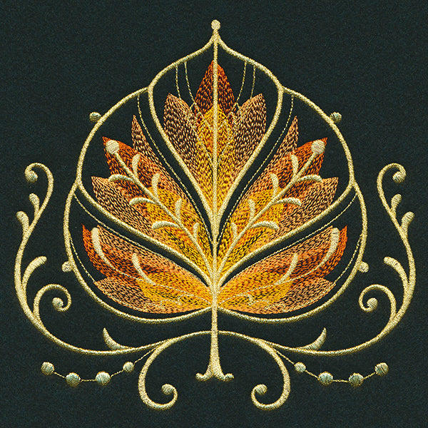 Gilded Mirage Aspen Leaf