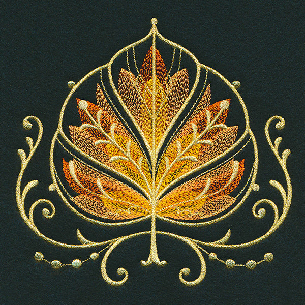 Gilded Mirage Aspen Leaf