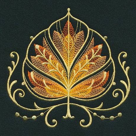 Gilded Mirage Aspen Leaf