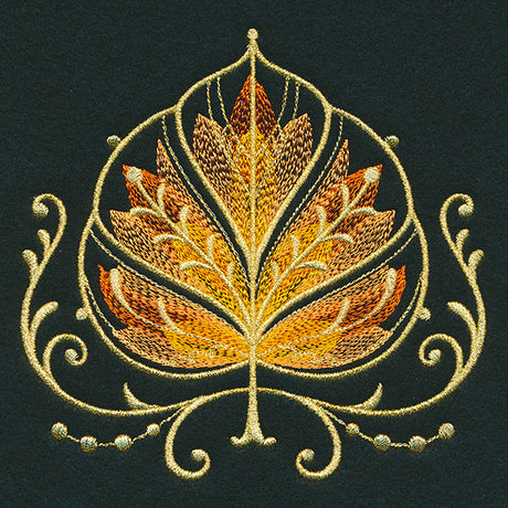 Gilded Mirage Aspen Leaf