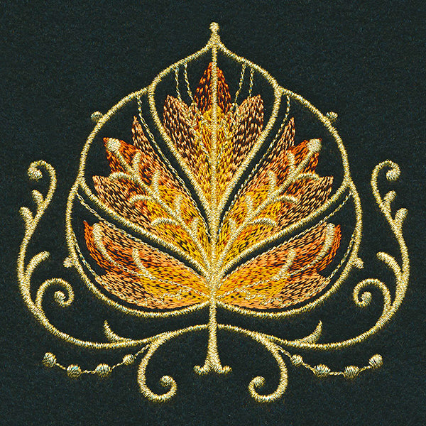 Gilded Mirage Aspen Leaf