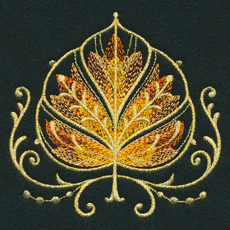 Gilded Mirage Aspen Leaf