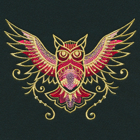 Gilded Mirage Owl