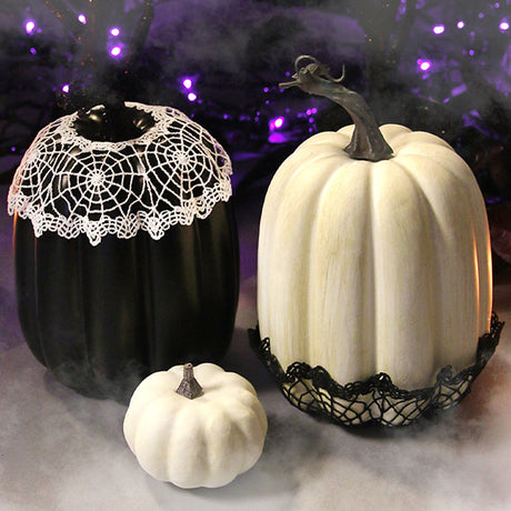 Spooky Spiderweb Doily - Open Center (Lace)