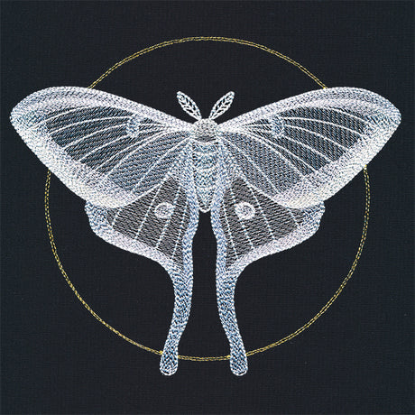 Ghostly Luna Moth
