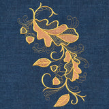 Cascading Oak Leaves