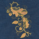 Cascading Oak Leaves