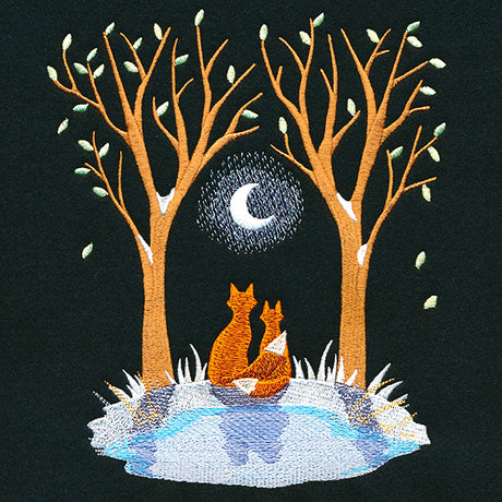 Moonlit Frost Scene