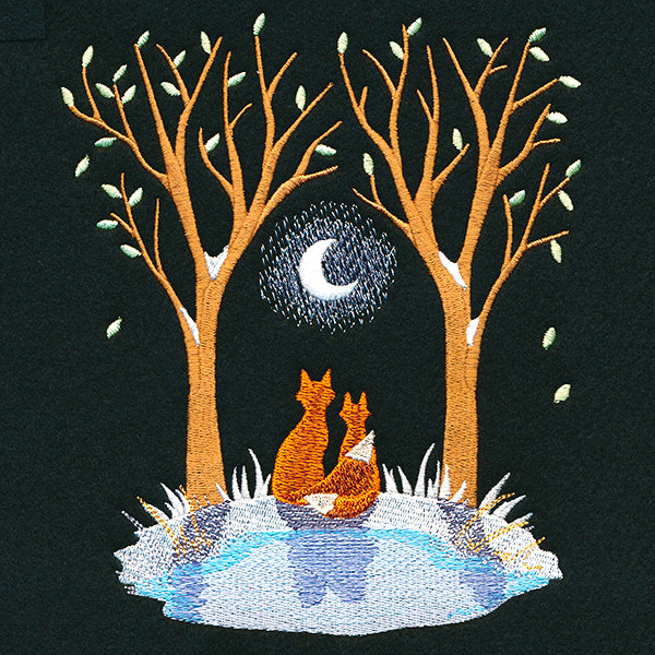 Moonlit Frost Scene