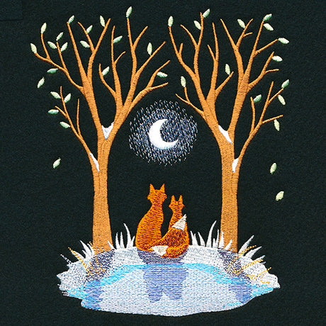 Moonlit Frost Scene