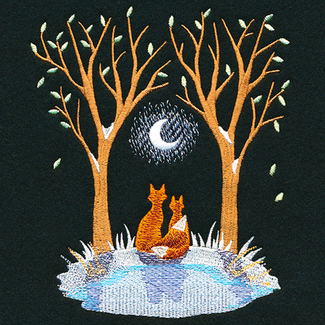 Moonlit Frost Scene