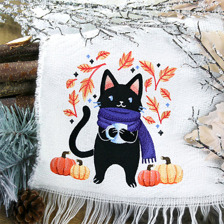 Cozy Autumn Kitty