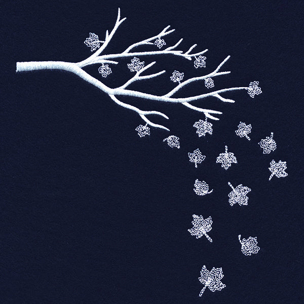Frosty Falling Leaves