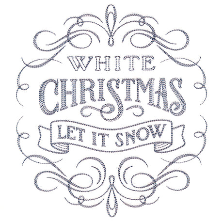 Calligraphic White Christmas