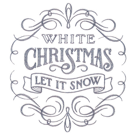 Calligraphic White Christmas