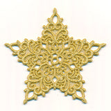 Shimmering Star Gift Topper (Lace)