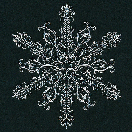 Christmas Script Snowflake