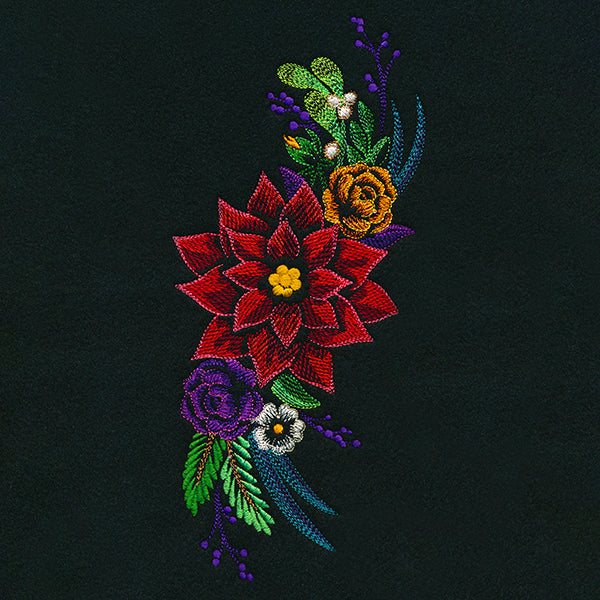 Midnight Christmas Blooms