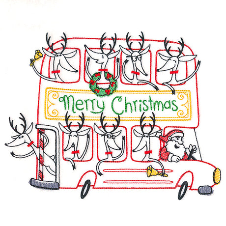 Double-Decker Christmas Bus