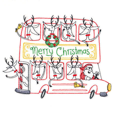Double-Decker Christmas Bus