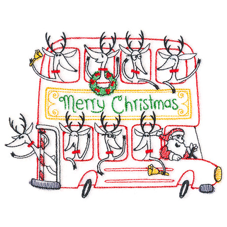 Double-Decker Christmas Bus