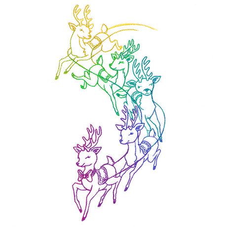 Rainbow Reindeer