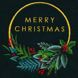 Modern Merry Christmas Wreath
